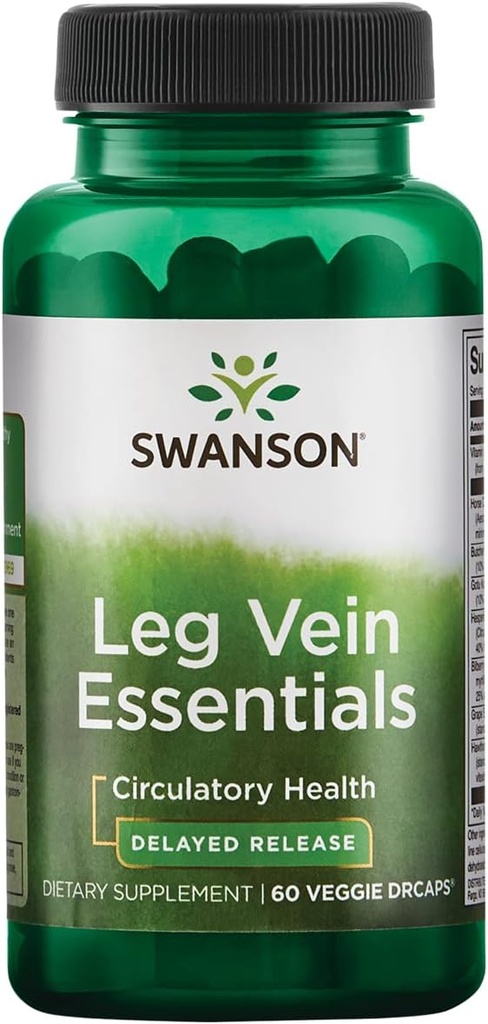 Swanson Leg Vein Essentials - Καθυστερημένη απελευθέρωση - 60 Veg Κάψουλες