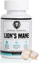 Lions Mane Mushroom Cognition Κάψουλες (120 Count) - Mushroom Powder Lion's Mane Extract - Brain Vitamins - Cognition - Συμπλήρωμα εστίασης
