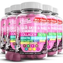 Multimane Collagen Gummies με Biotin Keratin Hyaluronic Acid Bamboo Vitamin A C Βιταμίνη D Βιταμίνη Ε Folate Saw Palmetto Silica B3 Βιταμίνες Δέρμα μαλλιών και νύχια Gummies by Clean Nutra