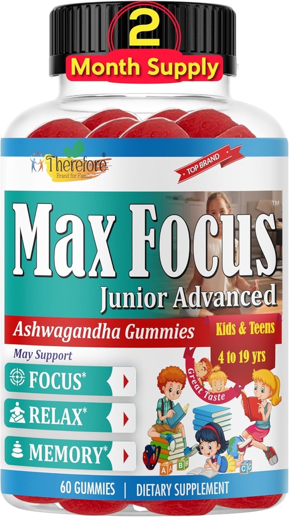 Max Focus Junior – Παιδιά Focus & Calm Gummies 