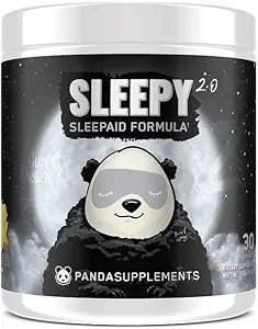 Underground Bio LabsTM Panda SUPPS – Sleepy 2.0 Natural Sleep Aid Formula: 5mg μελατονίνη, 300mg GABA, εκχύλισμα χαμομηλιού, ( Τσάι λεμόνι) 30 Σερβίρει