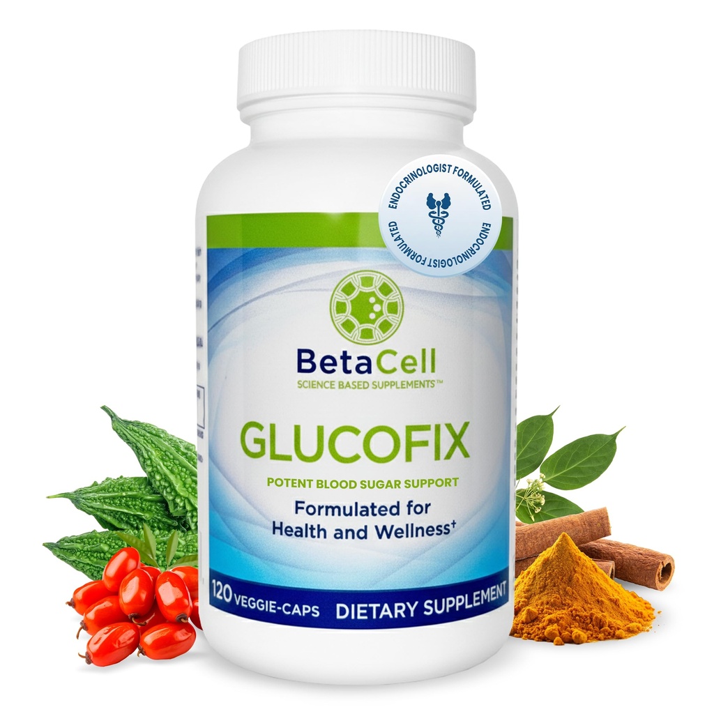 Glucofix - συμπλήρωμα βερβερίνης - συμπλήρωμα βοτάνων με κανέλα, Gymnema, βερβερίνη, πεπόνι, και κουρκουμά - 120 κάψουλες