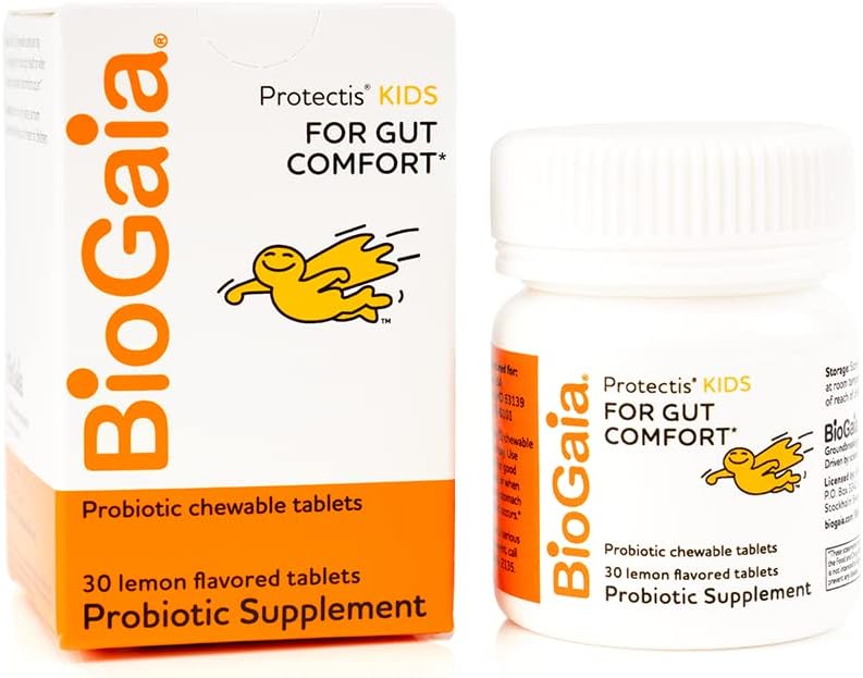 BioGaia Probiotic Chewable Tables, Κουτί απλό και εύκολο τρόπο για να προαγάγει την πνευστική και ανοσοποιητική υγεία, 30 Count
