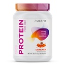 Πρωτεΐνες FoxyFit για εκείνη, Caramel Mocha Whey Protein Powder με CLA και Biotin για Υγιή Glow (1,85 lbs)