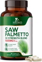Saw Palmetto for Men - 3X Strength Prostate Health Supplements for Men's Health Support - with Stinging Nettle and Pumpkin Seed Extract - Prostate Urinary & Hair Health Support - 60 Capsules