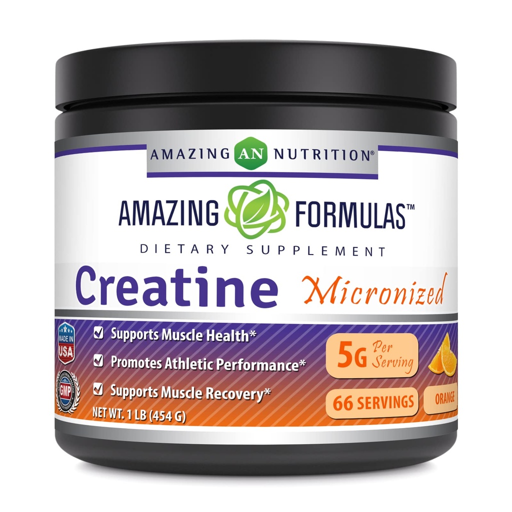 Amazing Formulas Micronized Creatine Monohydrate Powder Supplement 