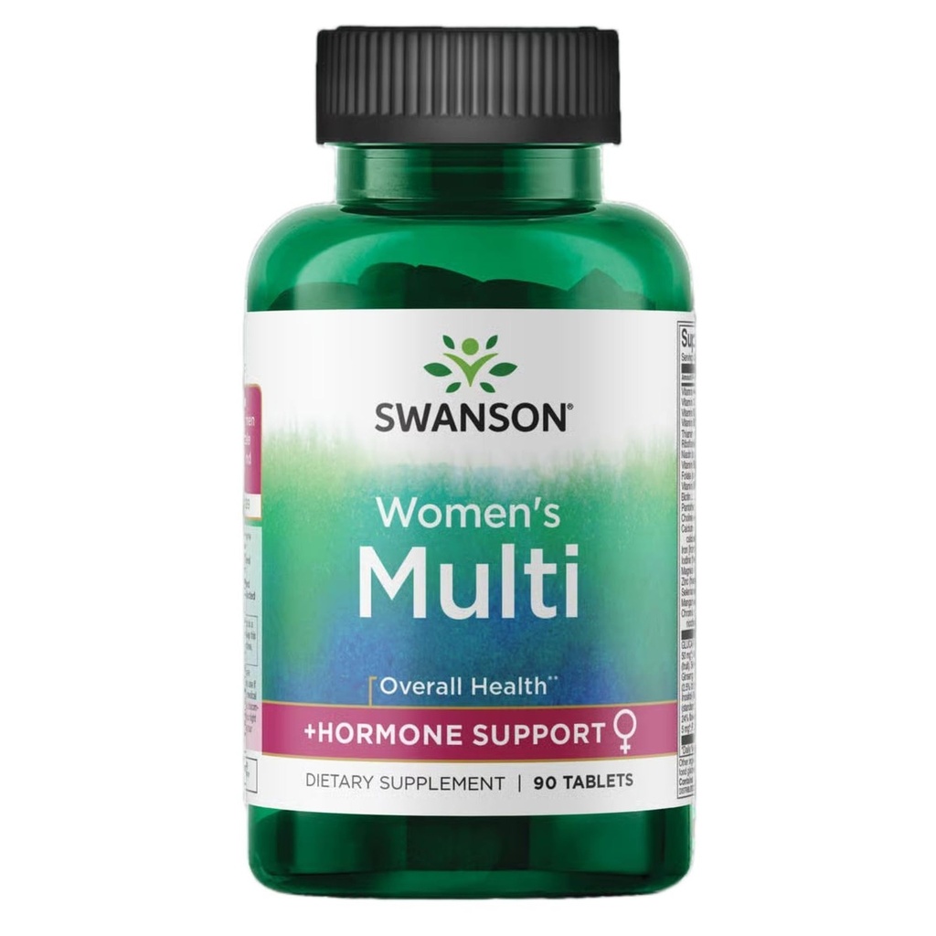 Swanson Multi Women's Prime Multivitamineral Energy Ανοσοποιητική Ορμονική Ισορροπία Υγιεινή Συμπλήρωμα 90 Δισκίων (Tabs)