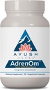 Ayush Herbs AdrenOm - Ayurvedic Adrenal and Stress-Support Supplement for Women & Men, Ashwagandha & Eleuthero to Support Adrenal Balance, Cognitive Function & Calm - 90 Vegetarian Capsules (1 Count)