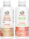 MaryRuth Organics Cordyceps Liposomal (Maple Spice) & CoQ10 (Citrus Peach) 