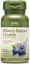 GNC Herbal Plus Bilberry Extract και συμπλήρωμα λουτεΐνης, χορτοφάγος, υποστηρίζει την υγεία των ματιών και της όρασης, 60 υπηρεσίες