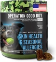 O.G.B. Operation Good Boy - SRE: Skin/Coat/Allergy Supplement for Pets - 90 Count Soft Chews - 12,7 oz - Made Natural Ingredients - Veteran Κατέχει