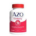 AZO Cranberry συμπλήρωμα, Φτιαγμένο με συμπυκνωμένη σκόνη ολόκληρων φρούτων Cranberry για να βοηθήσει τον καθαρισμό και την προστασία του ουροποιητικού υλικού*, χωρίς ζάχαρη χάπια, μη GMO, 100 Softgels