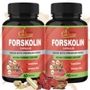 Cadane 2 συσκευασίες Forskolin Συμπληρώματα κάψουλες & Turmeric, Arjuna, Garcinia Cambogia, Πράσινο Τσάι - μέγιστη δύναμη Coleus Forskohlii εκχύλισμα - υποστήριξη ανοσοποιητικό σύστημα - 4 μήνες προσφοράς
