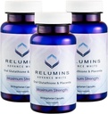 Relumins Advanced White Glutathionone Κάψουλες - Max Strength Brightening Supplement with ALA, Placenta, Rose HIPS & Vitamin C - Καταπολέμηση του Οξειδωτικού Στρες, Υποστηρίζει Collagen & Made in USA - 3 Μπουκάλια