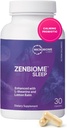 Microbiome Labs Zenbiome Sleep - L Theanine Supplement with Lemon Balm Extract & Probiotics with Bifidobacterium Longum - Help Soothe The Gut-Brain Axis at Bedtime (30 Κάψουλες)