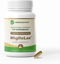 MigReLax - Doctor Formulated Migraine Relief Supplements - Sleep & Relaxation Support with Valerian, Lemon Balm, Passion Flower, Hops - Migraine Supplement for Women & Men - Migraine Headache Support