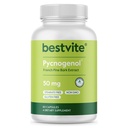 BESTVITE Pycnogenol 50mg (60 κάψουλες) - Γαλλικό Maritime Pine Bark Extract - Όχι Stearates - Χωρίς γλουτένη - Μη ΓΤΟ