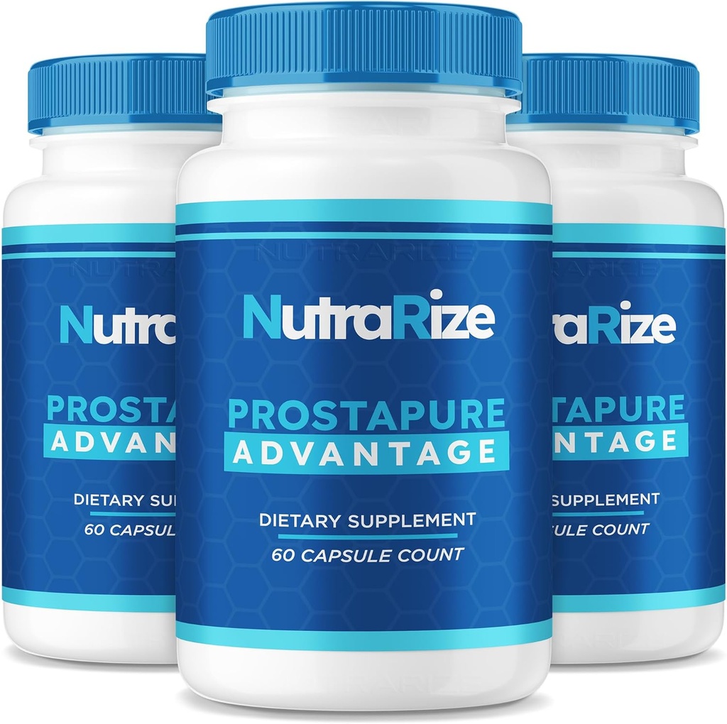 (3 Pack) Prostapure Capsules, Prostapure Advantage Prostate Supplement, Official All-Natural Advanced Formula, Maximum Strength Pills to Support Overall Health, Prosta Pure Reviews (180 Capsules)