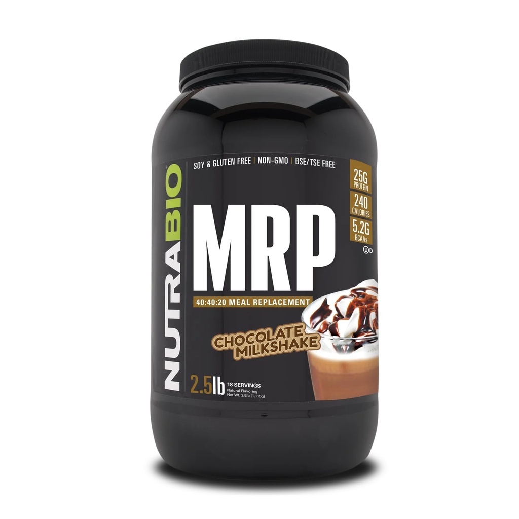 NutraBio MRP – Πλήρης Αντικατάσταση γεύματος σε σκόνη πρωτεΐνης, 2,5lbs - σοκολάτα