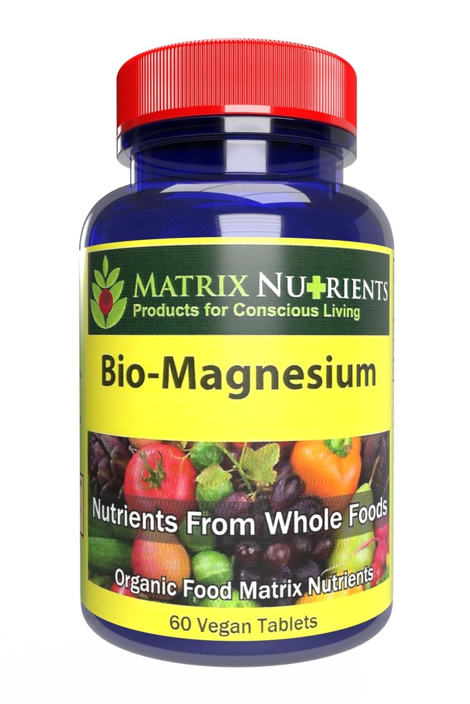 BIO-Magnesium - Premium συμπλήρωμα μαγνησίου για: Ενέργεια, πίεση αίματος, μυϊκή λειτουργία, ύπνος, νευρική λειτουργία, επίπεδα ζάχαρης αίματος και πολλά άλλα! - Vegan δισκία (60ct)