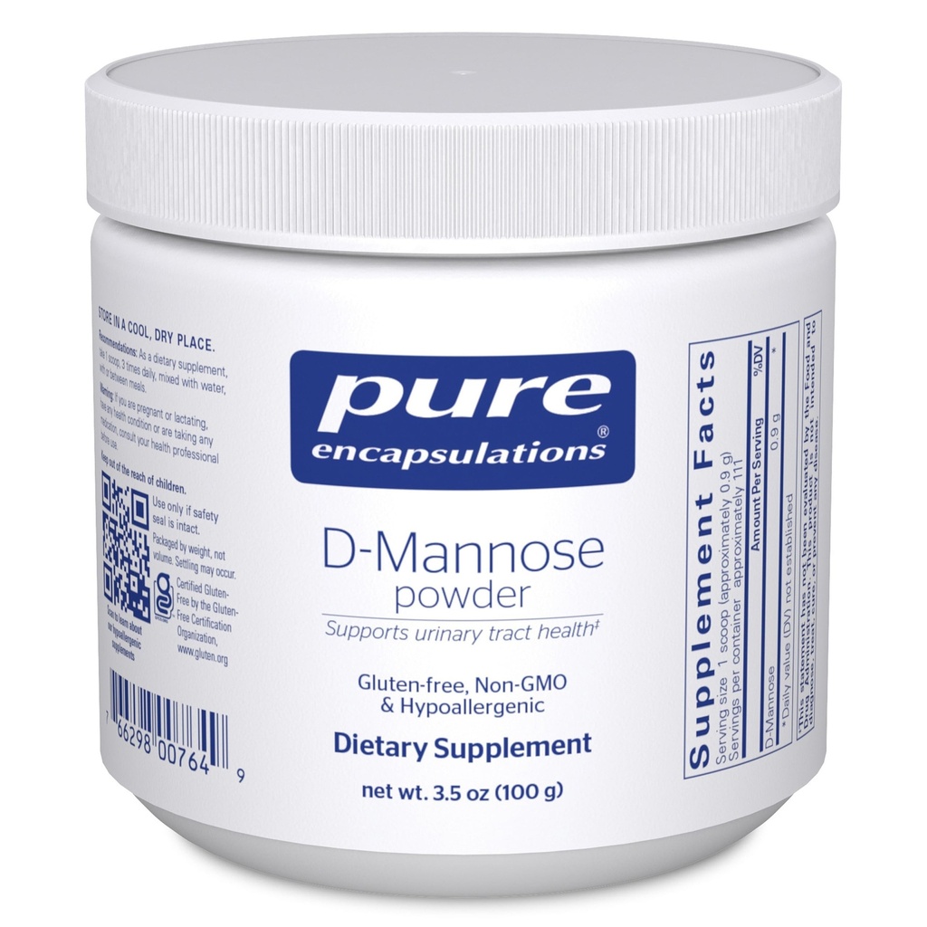 Pure Encapsulations D-Mannose σκόνη - για την υποστήριξη της ουρολοίμωξης - urinary Tract Support & Bladder Health* - Easy Dissolve Powder - Non-GMO & Vegan - 3,5 oz