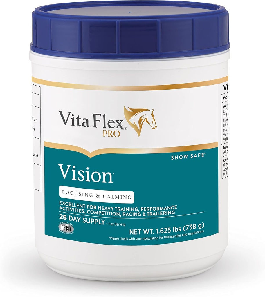 Vita Flex Pro Vision, Focusing και Horse Calming Supplement 1.625 λίβρες, προμήθεια 26 ημερών