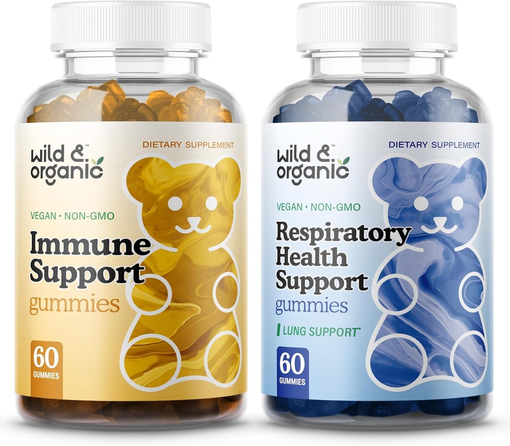 Άγρια & οργανική ανοσοποιητική υποστήριξη Gummies & Lung Detox Gummies
