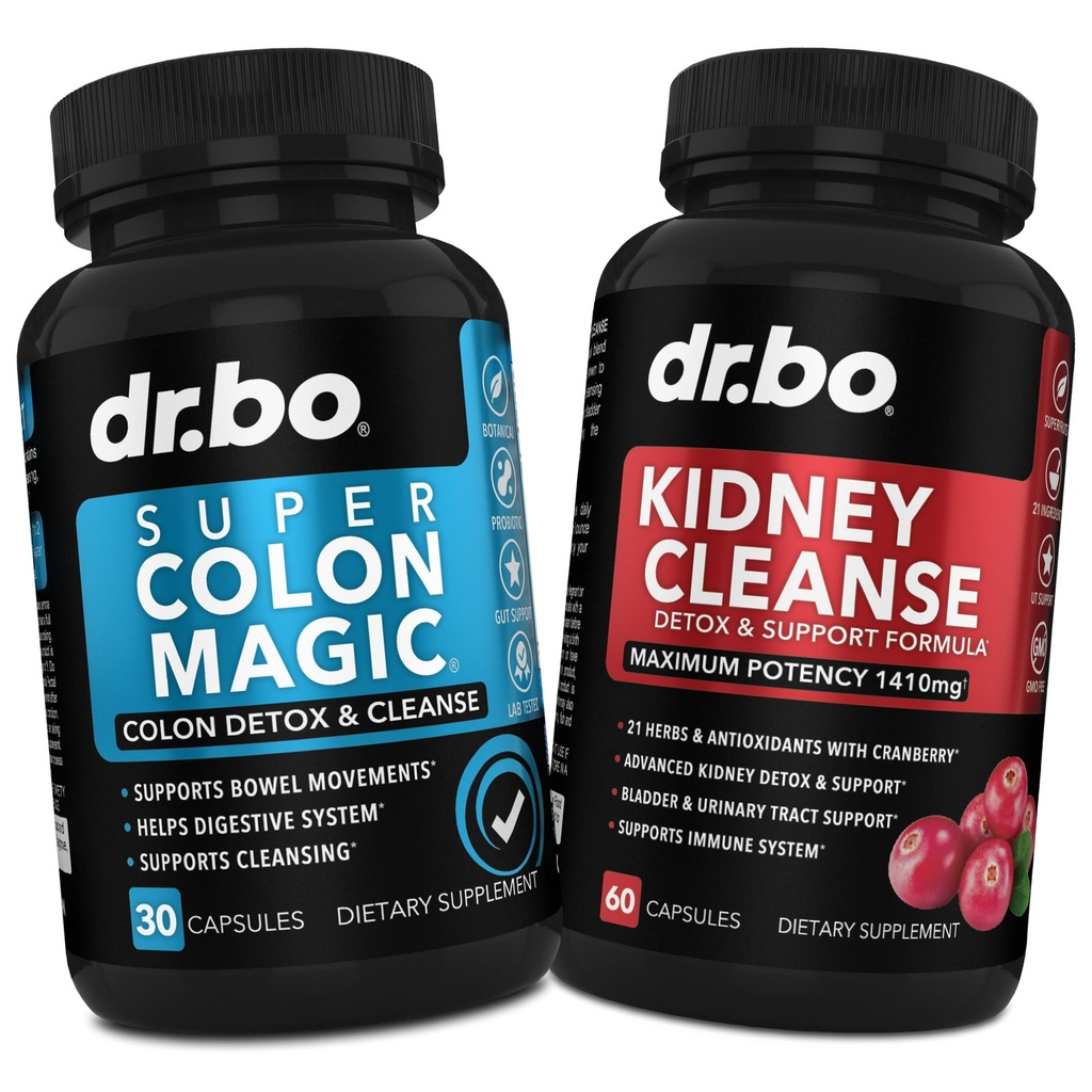 Cleanser του παχέος εντέρου Detox & Kidney Cleanse - 15 ημέρα Colon Cleanse χάπια Probiotic & Kidney Detox υποστήριξη συμπλήρωμα Cranberry - Bowel Movement Συμπληρώματα για το εντερικό στομάχι Bloating Gut & Kidneys