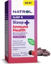 Natrol Ύπνος + Ανοσοποιητική Υγεία Μελατονίνη 6mg με Elderberry, Ψευδάργυρο και Βιταμίνη D, Συμπλήρωμα Διατροφής για Αναπαύσιμο Ύπνο και Ανοσολογική Υποστήριξη, 60 Mixed Berry-Flavored Fast Dissolve Tablets, 60 Day Supply