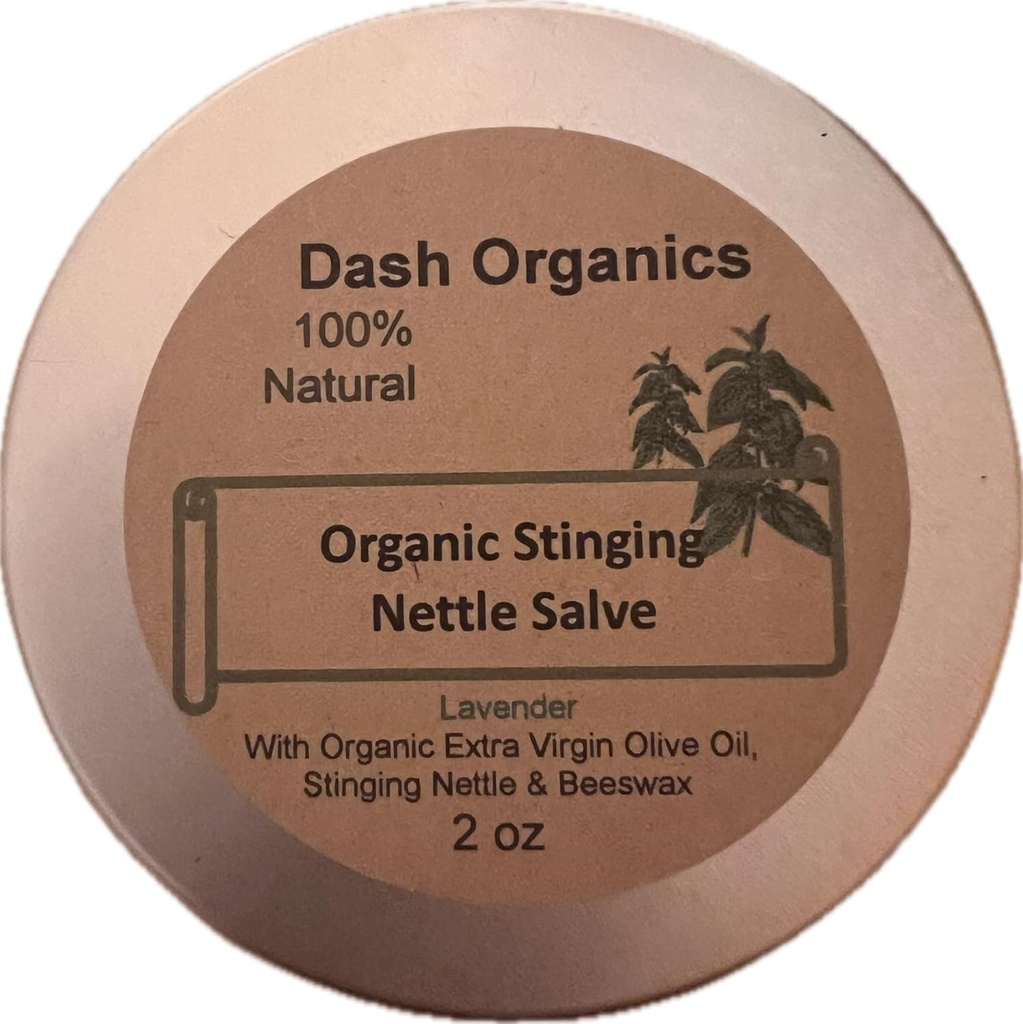 Organic Healing Stinging Nettle Salve with Lavender Essential Oil | Nettle Ointment | One Nettle Balm 2oz