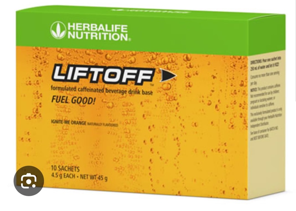 Herbalife Nutrition LIFTOFF Energy Stick Packs - Lemon-Lime Blast - Instant Drink for Natural Boost of Energy, Cleans Minds, Βελτιώνει τη Συγκέντρωση, 30 Count (30 Packs), Green Lemon-Lime Blast