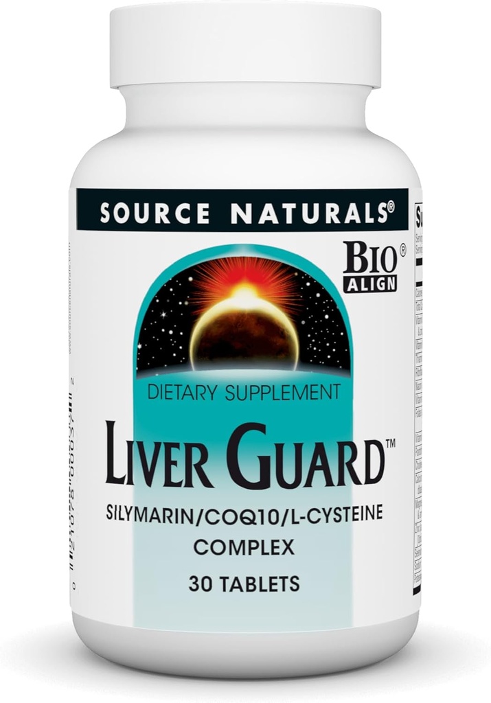 Source Naturals Liver Guard - Silymarin, CoQ10, N- Acetyl Cysteine Complex - 30 δισκία