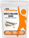 BulkSupplies.com White Willow Bark Extract Powder - συμπλήρωμα βοτάνων, White Willow Bark Powder - Χωρίς γλουτένη, 400mg ανά Σερβίρισμα, 500g (1.1 lbs) (Σύνθεση των 1)