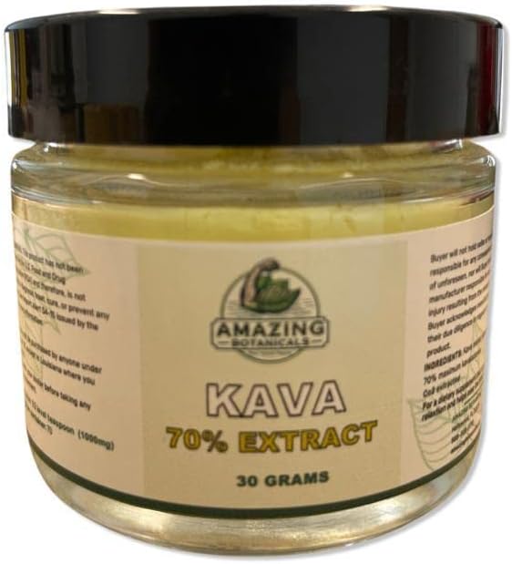Premium Kava 70% Extract - High Potency Relaxation and Stress Relief Supplement - Φυσικό Booster, ηρεμία και ύπνος (30 γραμμάρια)