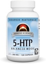 Source Naturals Serene Science 5-HTP, Ισορροπημένη διάθεση *, Συμπλήρωμα διατροφής μη ΓΤΟ, 200 mg - 120 κάψουλες