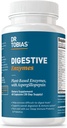 Dr. Tobias Digestive Enzymes with Amylase, Bromelain, Lipase, Lactase, Protease, Papain & More, Digetion Supplement with 18 Enzymes for Digetion and Gut Health, 60 Capsles, 30 Servings