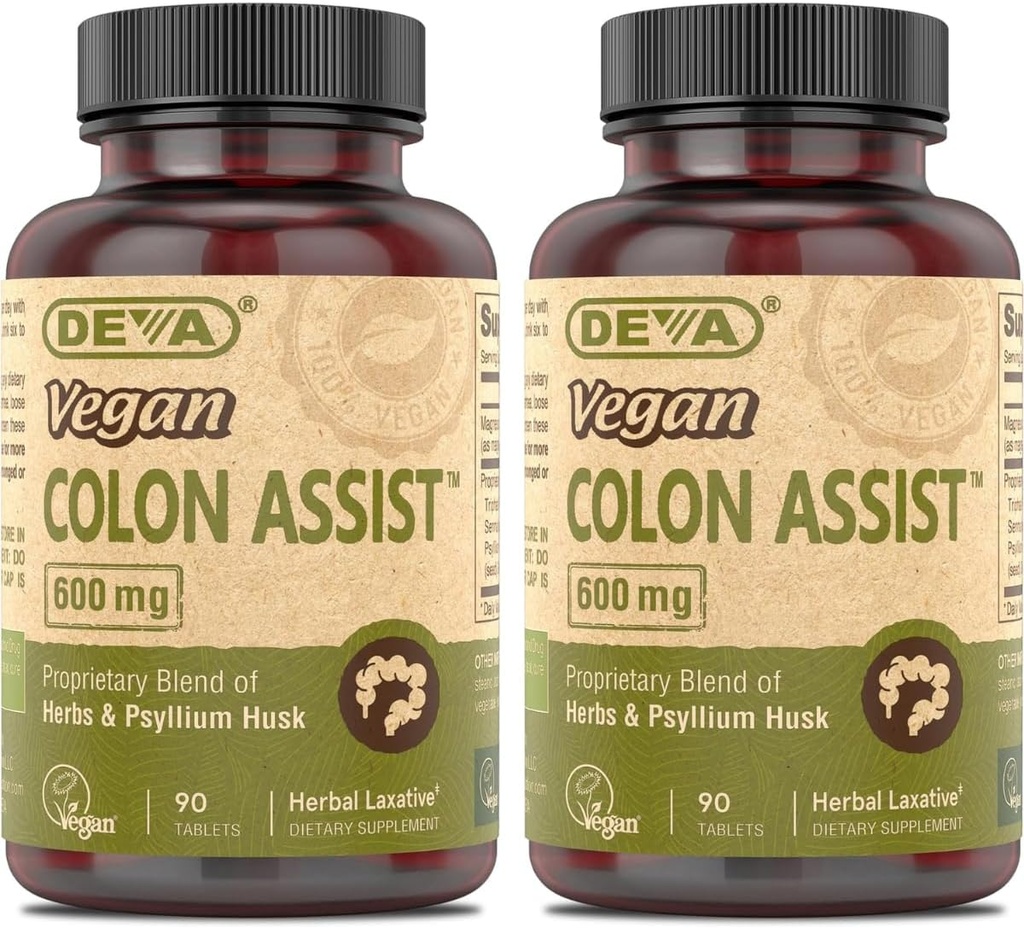 DEVA Vegan Colon Assist 90 Tabs (πακέτο του 2)