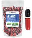 XPRS Nutra Size 2 Empty Capses - 1000 Count Empty Gelatin Capses - Χάπια DIY Καψάκιο Γέμισμα - Καθαρά Καπάκια τζελ Μπόβιν Χάπι για Συμπληρώματα Do-It-Yourself (Μαύρο/κόκκινο)