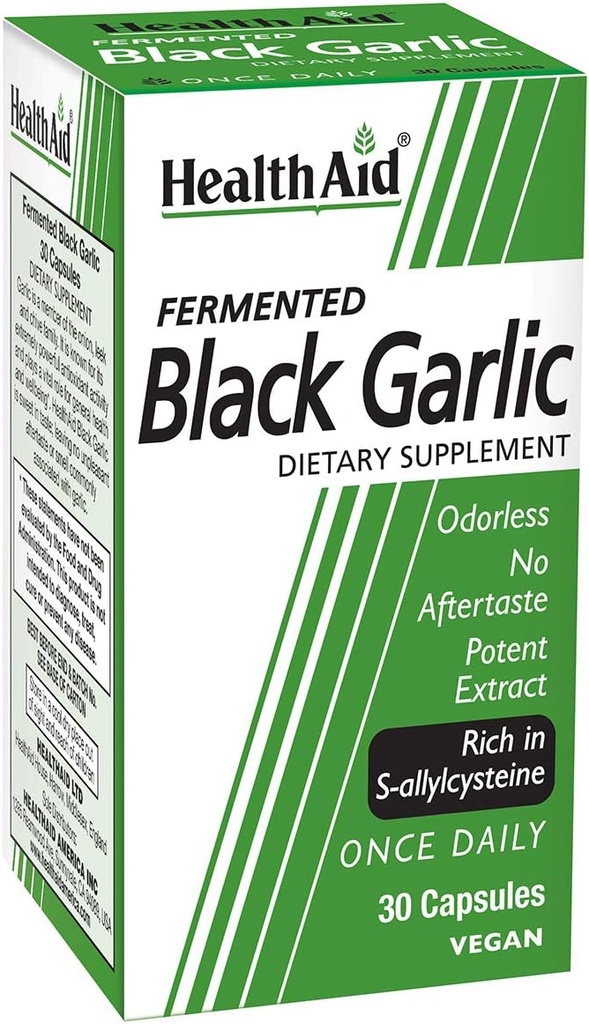 HealthAid Fermented Black Σκόρδο – Μια φορά την ημέρα Odorless Softgel 