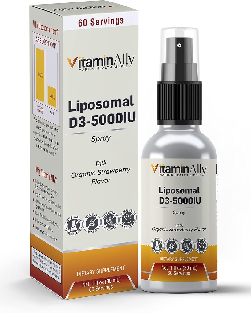 Liposomal Liquid Vitamin D3-5000IU Spray 