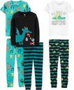 Απλές χαρές του Carter's Boys's 6-Piece Snug Fit Cotton Pajama Set