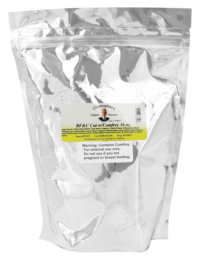 Πρωτότυποι τύποι του Christopher BF&C Κόβουμε με Comfrey, 16 oz - Herbal Support for Bones, Flesh & Cartilage