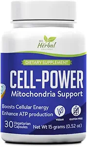 CellPower Μιτοχονδριακή Υποστήριξη - Μιτοχονδριακό ενεργειακό συμπλήρωμα ενίσχυσης βοτάνων - Φυσική υποστήριξη για την ενισχυμένη παραγωγή ATP & Cellular Vitality - 100% Φυσικό και βοτανικό