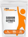 BulkSupplements.com Κιτρικό Νάτριο - Κιτρικό Νάτριο Βαθμός Τροφίμων, Γαλακτωματοποιητής, Ενισχυτής Γεύσης - Χωρίς γλουτένη, 3g ανά Σερβίρισμα, 100g (3.5 oz) (Pack of 1)