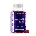 Vitamatic Melatonin 20mg Gummies for Adults, 30 Services - 60 Count - Μη Συντήρηση που αποτελούν συμπλήρωμα