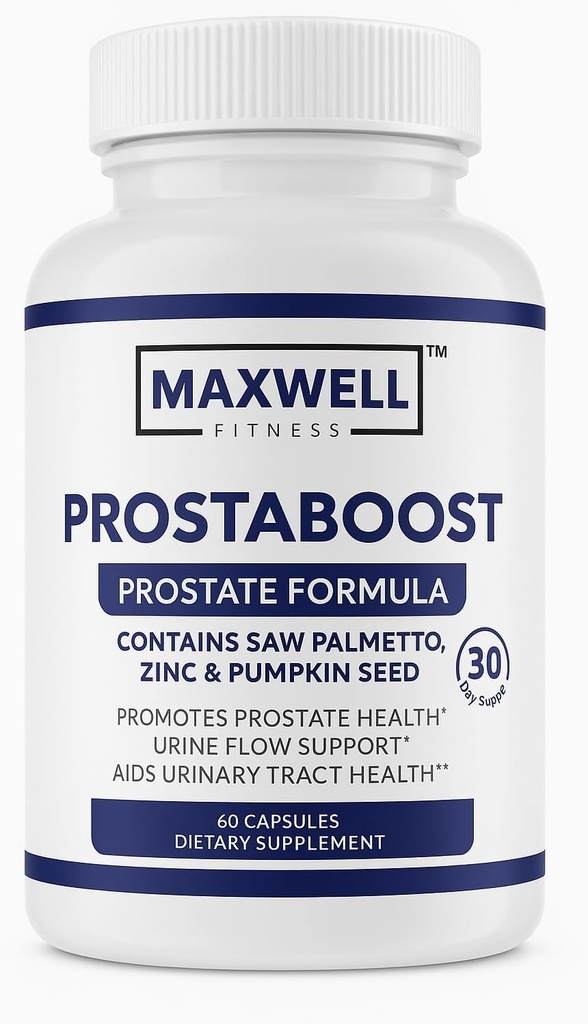 Prostapure for Men Boost Men's Prostate Support with Saw Palmetto, Zinc, Selenium & 19 Herbs - Urinary Flow & Bladder Control Formula, 60 Veggie Caps