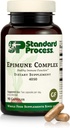 Standard Process Epimune Complex - Vegan Immune System Support - Respiratory & Immune Health Supplement with Maitake & Turkey Tail Mushrooms - Vegan, Vegetarian & Gluten-Free - 90 Capsules