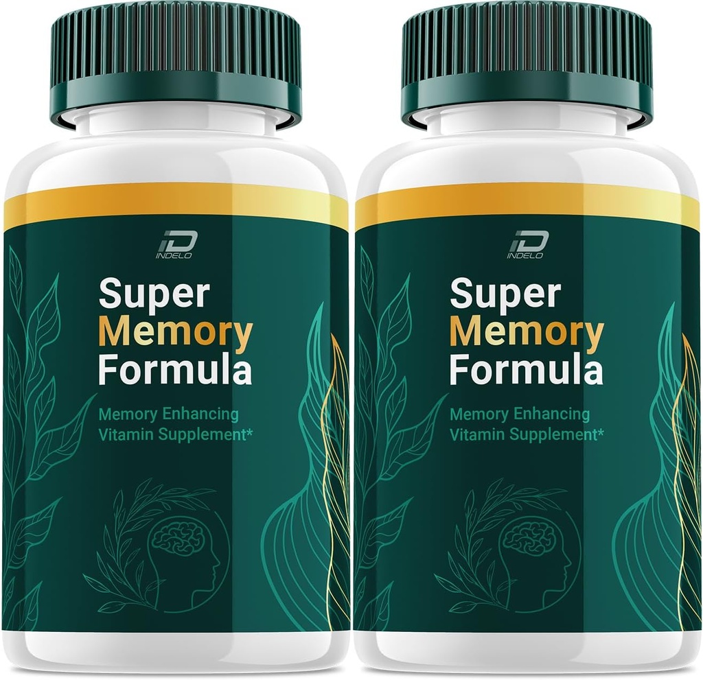 Super Memory Formula Κάψουλες - Memory Enhanceing Vitamin Supplement, Super Memory Formula για τον εγκέφαλο και την εστίαση, SuperMemory Formula Nootropics Κριτικές (2 Pack - 120 Κάψουλες)