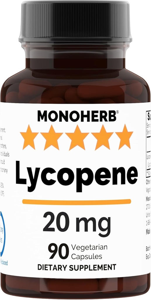 MONOHERB Lycopene 20 mg ανά Καψάκιο - 90 Veg Κάψουλες