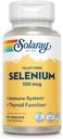 Solaray Yeast Free Selenium 100mcg, Υγιής Ανοσοποιητική & Θυρεοειδής Υποστήριξη Λειτουργία, Ενισχυμένη Απορρόφηση, 90 Serv, 90 VegCaps